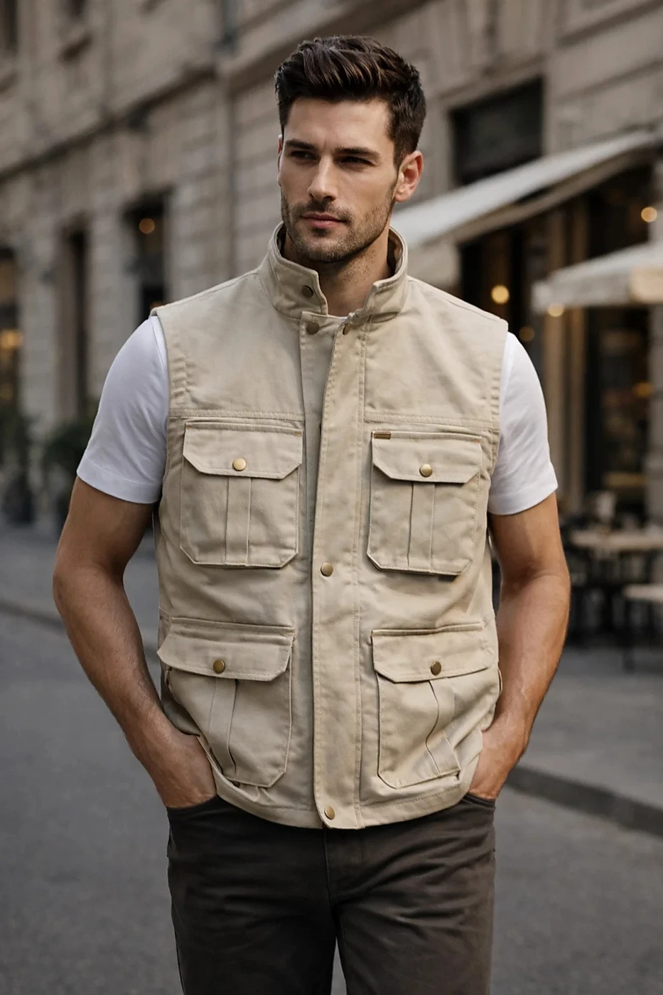 Sand Sleeveless Jacket catalog image